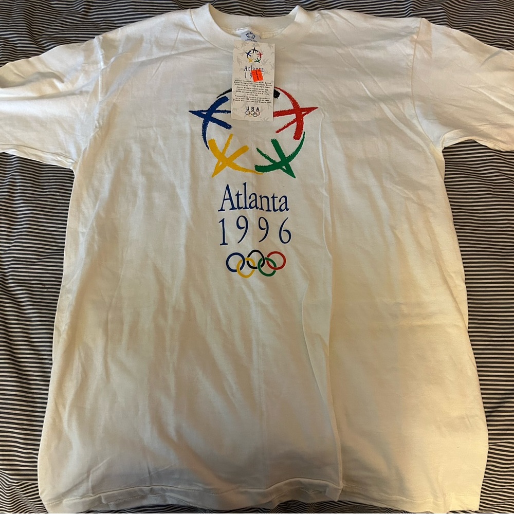 Vintage 1996 Atlanta Olympics T-Shirt - White - Size “Men’s” Extra Large - NWT